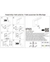 ALPINE * APLIQUE LED IP65 6W 3000K GRIS OSCURO SENSOR